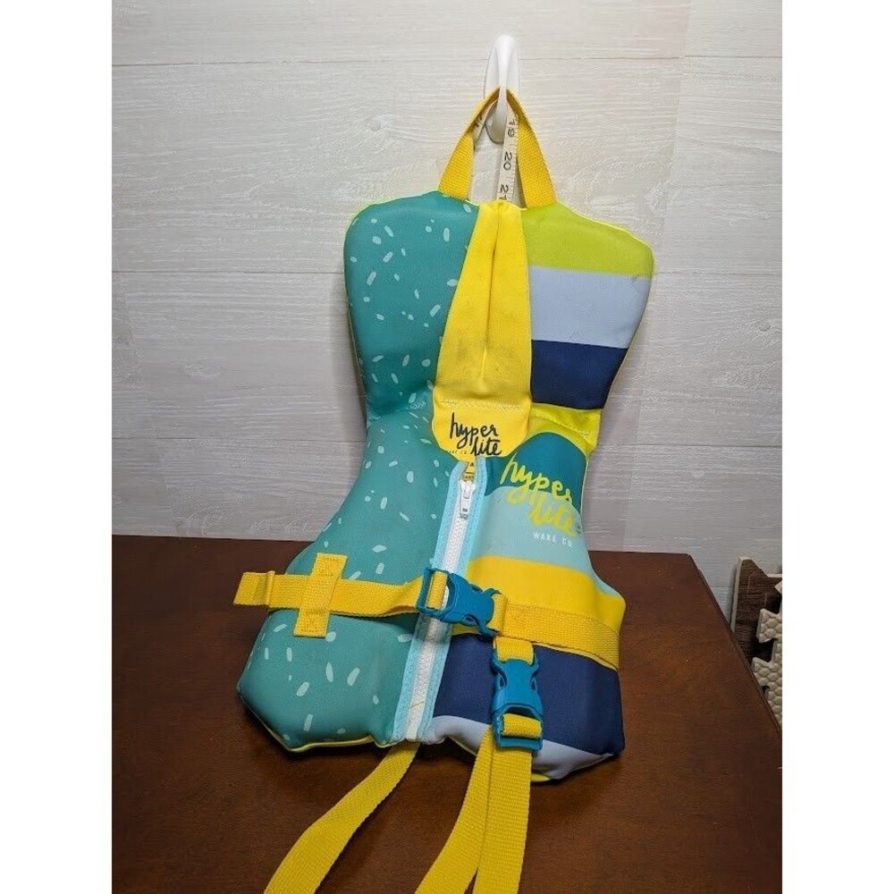 Hyperlite Infant Life Jacket Vest PFD Neoprene Blue Yellow Under 30 lbs USCG